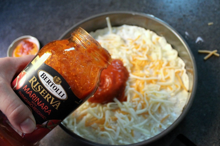 Using pasta sauce for pizza dip appetizer
