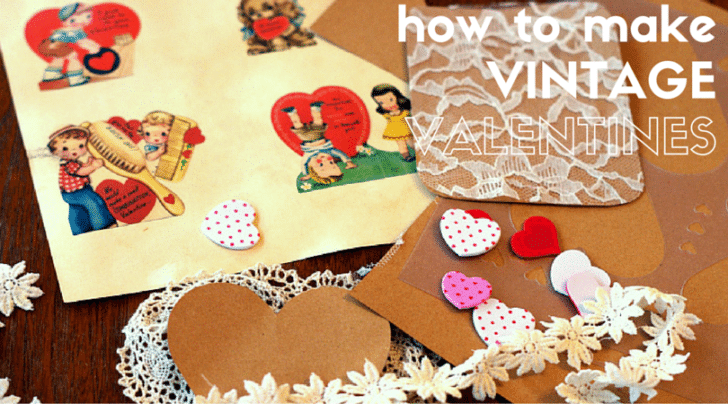 how to make vintage valentines fb
