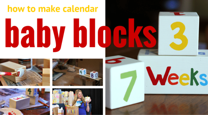 how to make your own baby blocks to give as gift for baby shower fb
