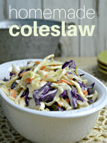 homemade coleslaw, easy
