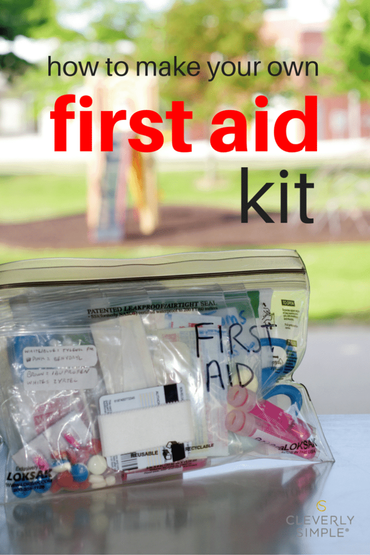 how to make your own homemade first aid kit c