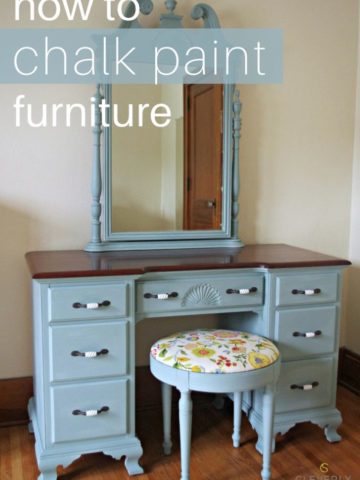 how to chalk paint furniture, DIY