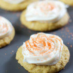 Pumpkin Cookies with cream cheese icing-12