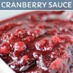 slow cooker cranberry sauce