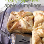 pan of apple dumplings