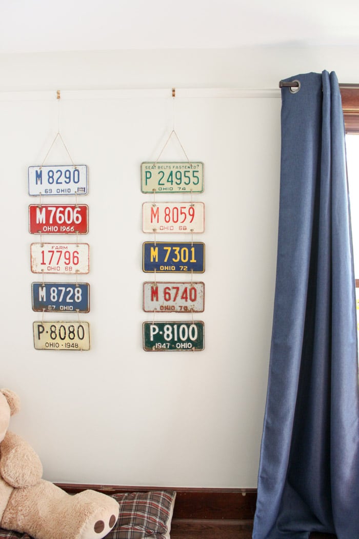 License Plate Art Wall Decor Cleverly Simple