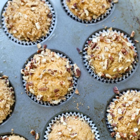 sweet potato muffins in cupcake pan