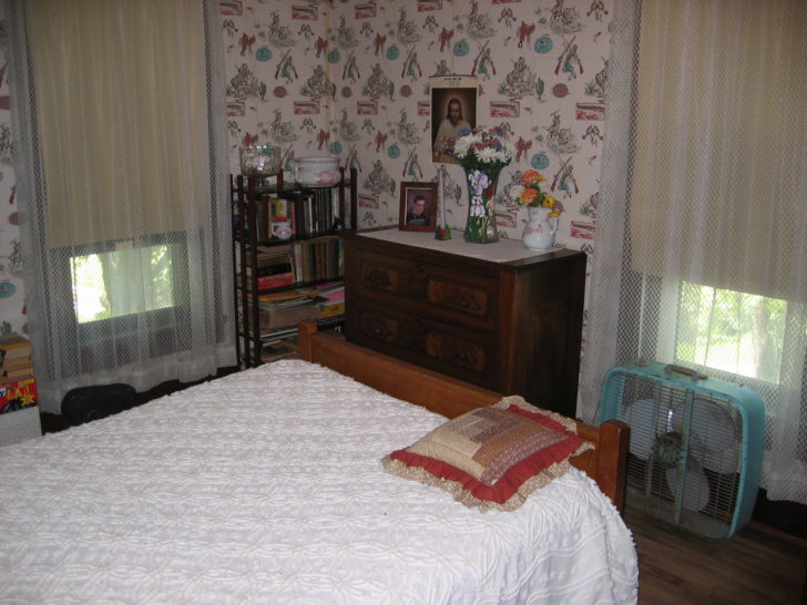 corner of room with dresser