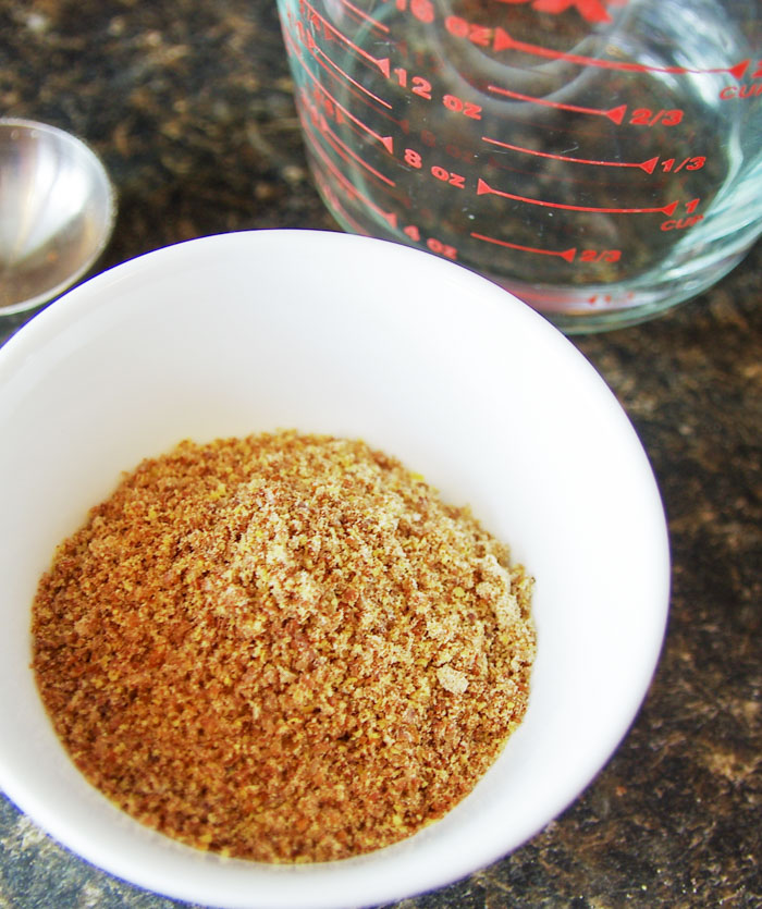 bowl of flax seed to make egg free