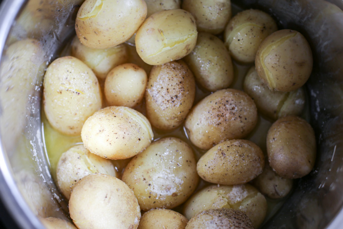 cooked whole gold potatoes in instant pot