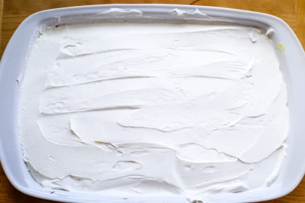 layer of cream cheese