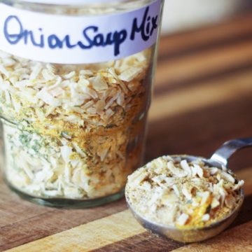 onion soup mix recipe in mason jar