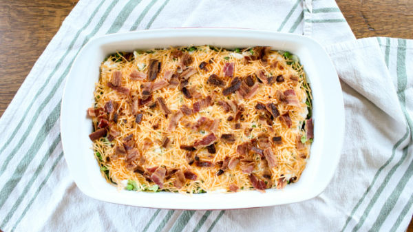 finished salad on table