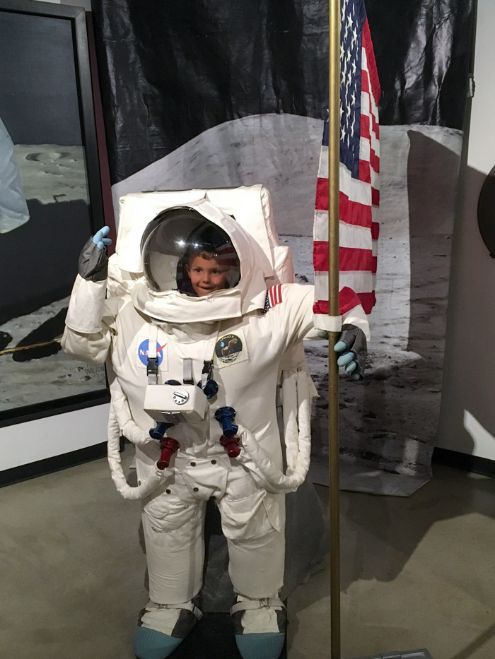 Boy in Astronaut Uniform