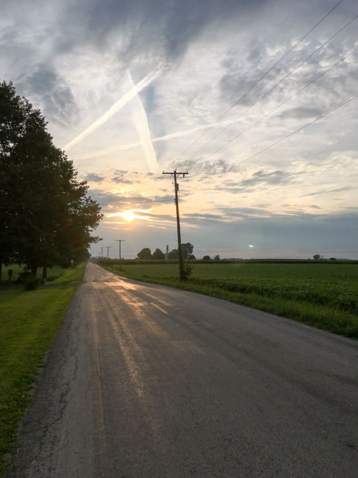 country road in Ohio