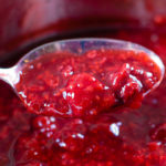 raspberry sauce made with frozen raspberries for cake pancakes ice cream
