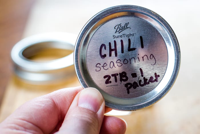 two tablespoons of chili seasoning per packet