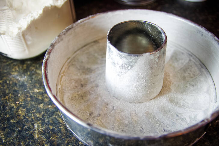 floured tube pan or bundt pan