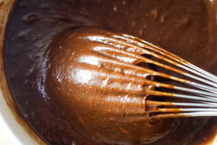 homemade chocolate cake batter