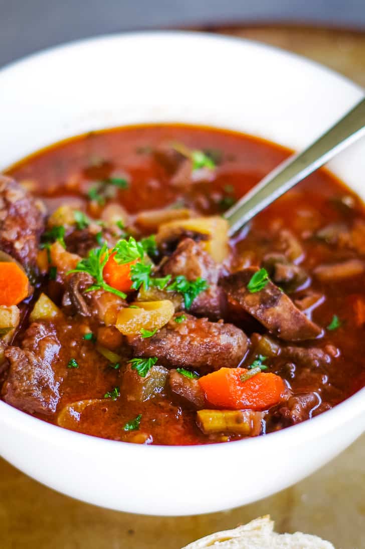 Slow Cooker Venison Stew - Cleverly Simple