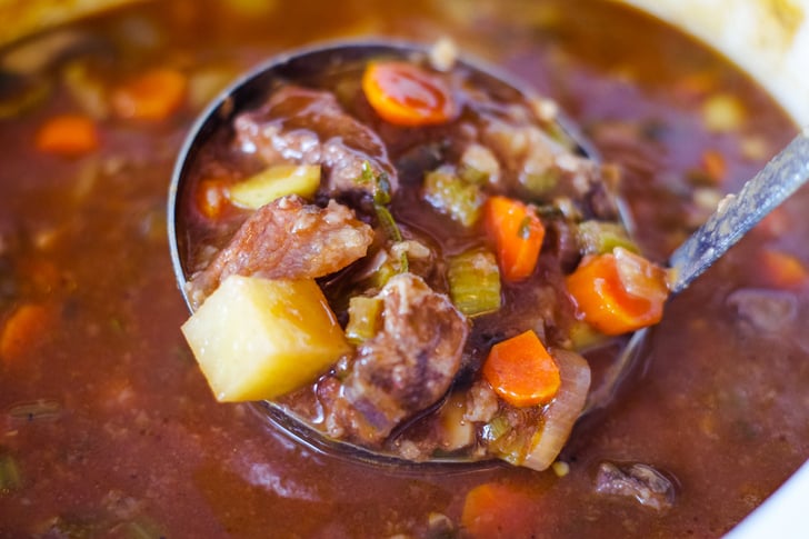 ladle full of venison stew