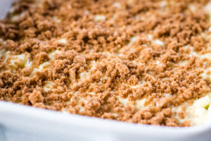 crumble topping on batter