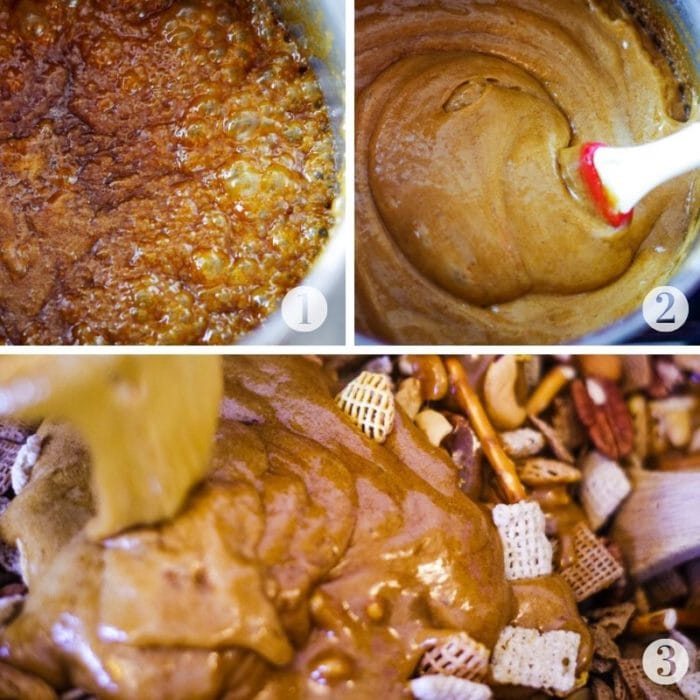 step by step picture on how to make caramel