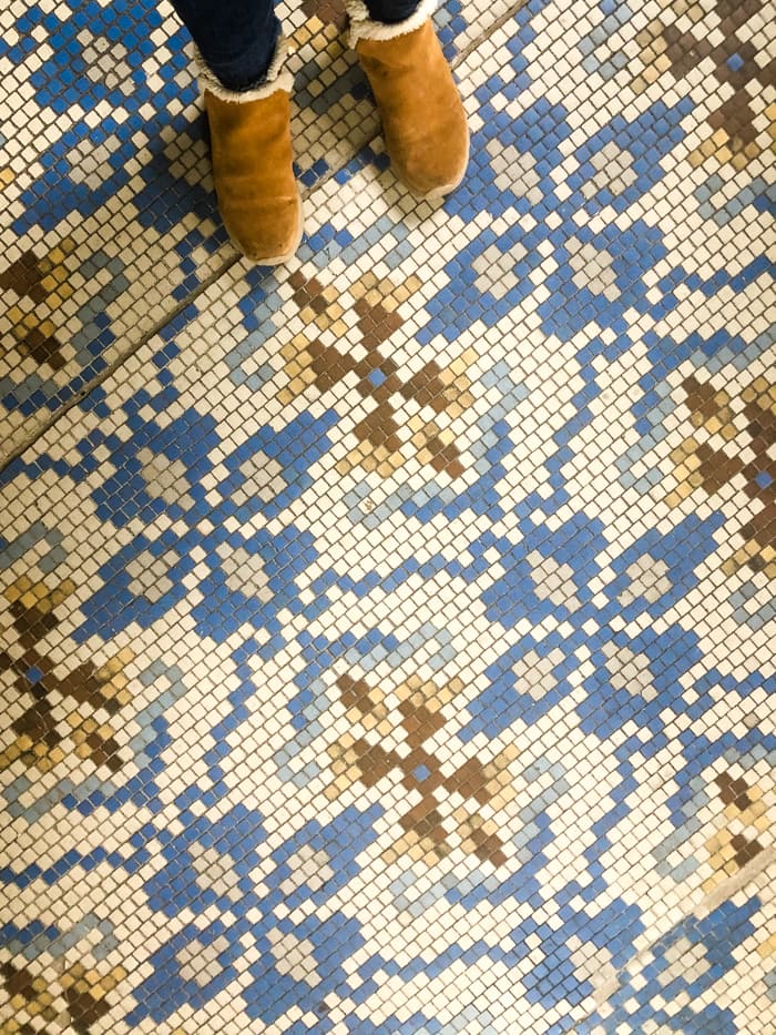antique tile floor