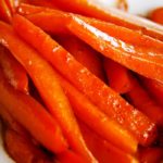 maple glazed carrots in bowl