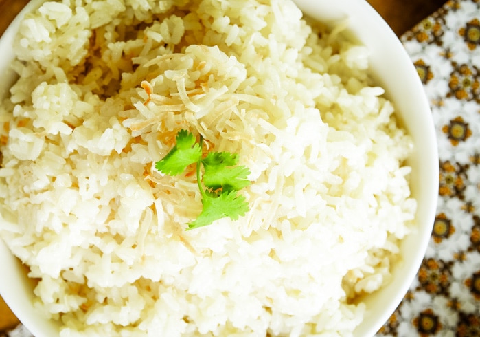 finished coconut rice