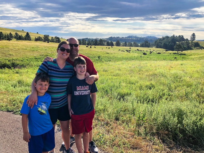 family in Custer State Park