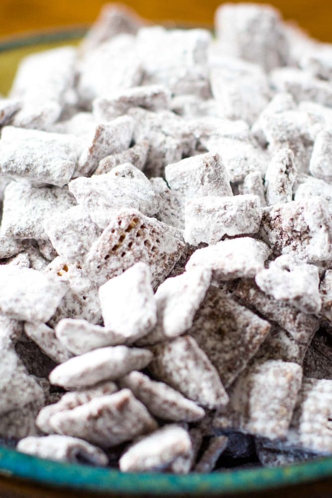 puppy chow in bowl