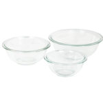 set of 3 glass mixing bowls