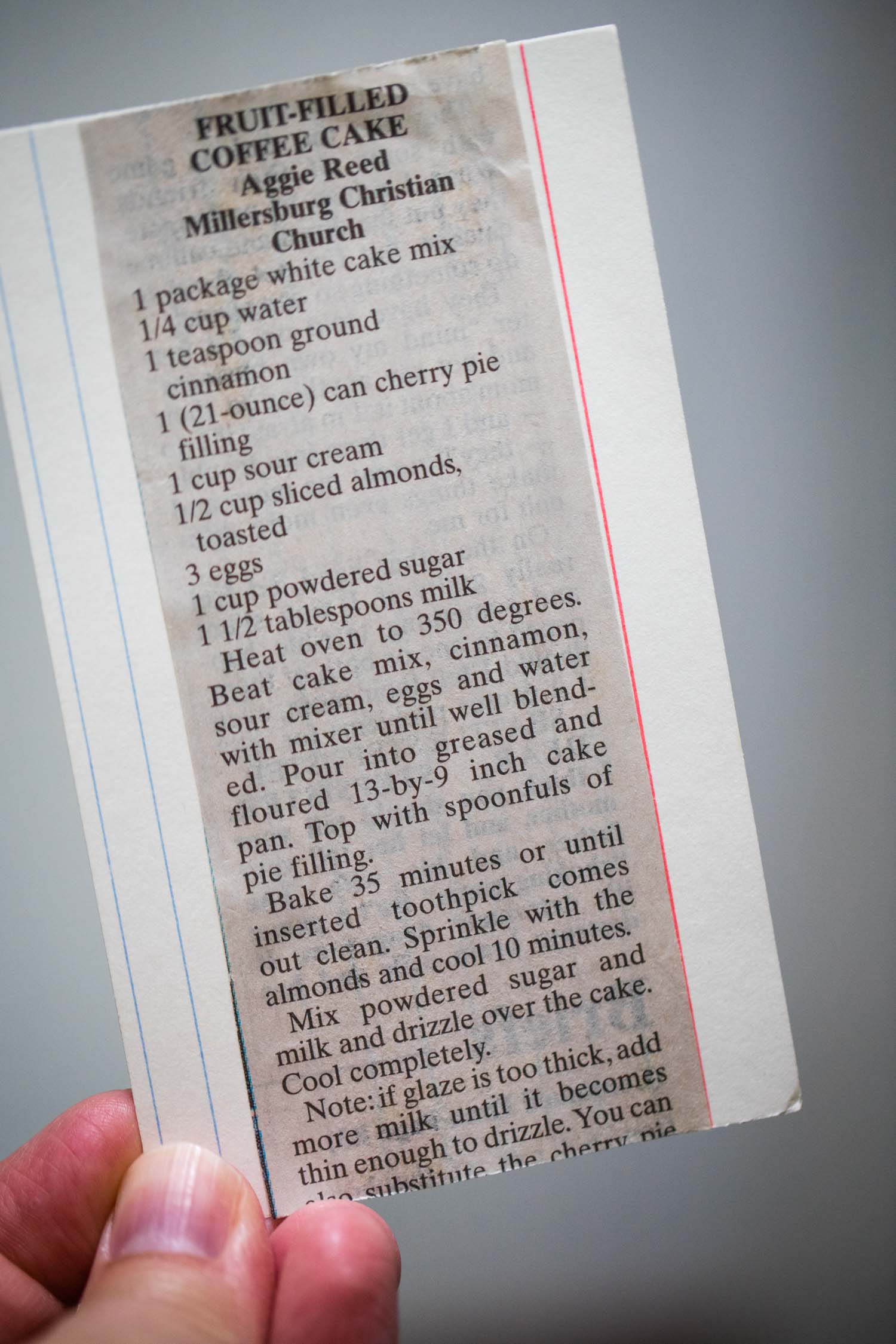 Cherry Pie Filling Cake - Cleverly Simple