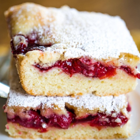 two cherry bars stacked on top of each other