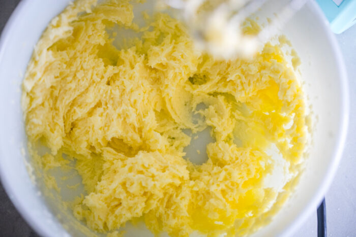 creamed sugar and butter