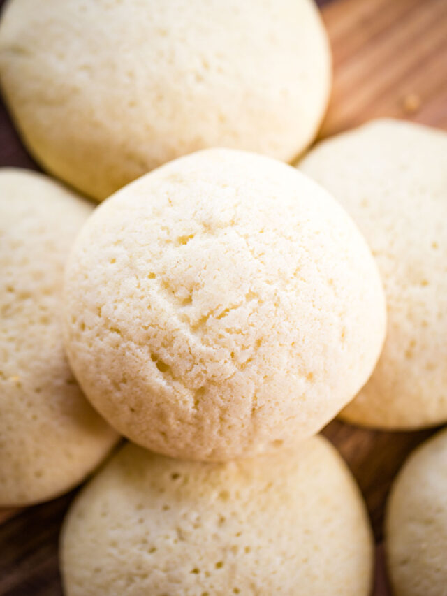 close up of baked cookies