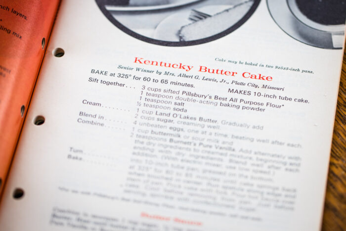 original kentucky butter cake recipe in Pillsbury Bake Off Winner cookbook