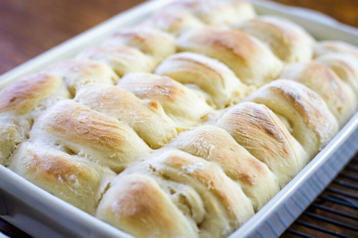 baked rolls in 9x13 pan
