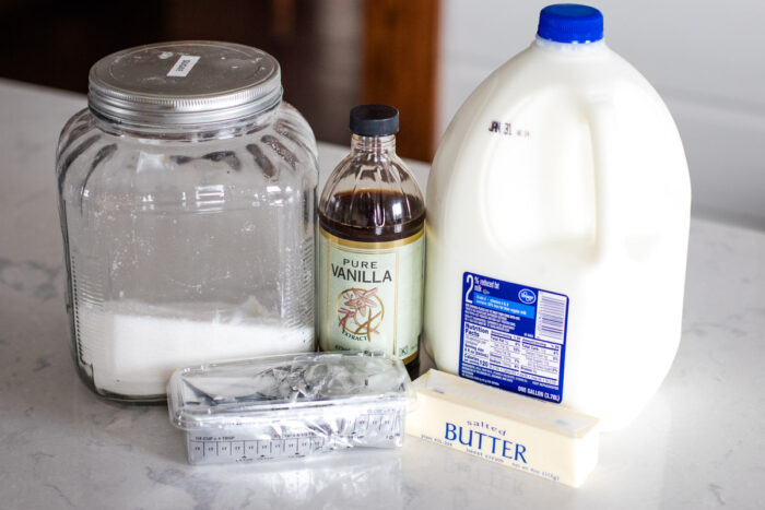 ingredients to make frosting