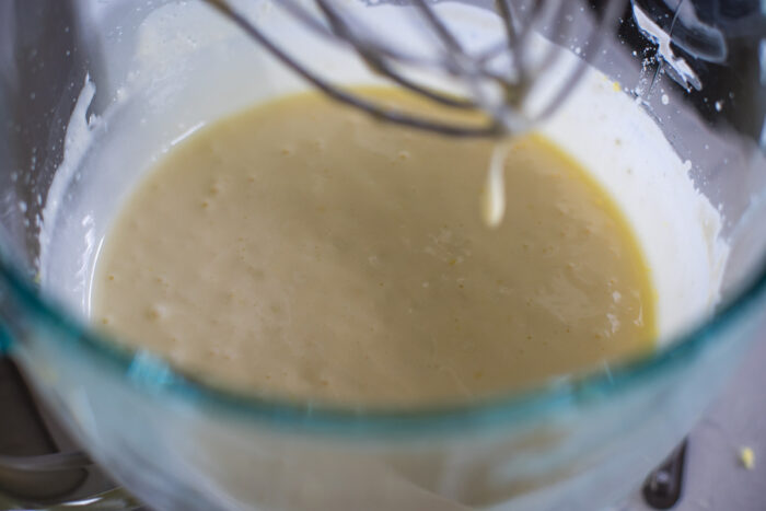 blended ingredients in bowl