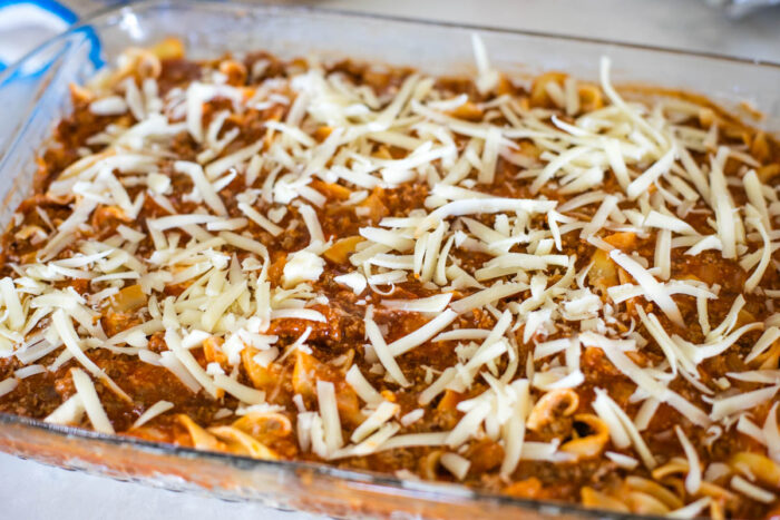 casserole ready to bake