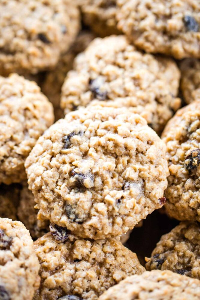 plate of cookies stacked on each other