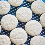 cinnamon cookies on cooling rack