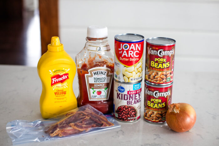 ingredients to make 3 bean casserole
